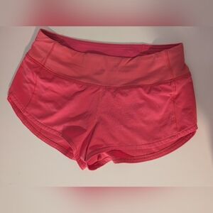 Lululemon Pink Speed-Up Low-Rise Shorts 2.5" Inseam
